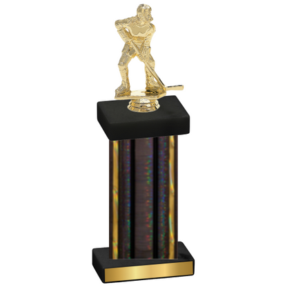 Single Black Glacier Hockey Trophy