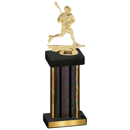 Single Black Glacier Lacrosse Trophy