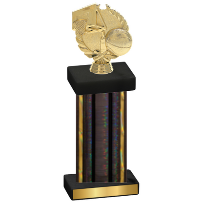 Single Black Glacier Basketball Trophy