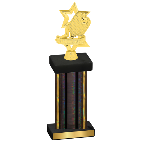 Single Black Glacier Pickleball Trophy