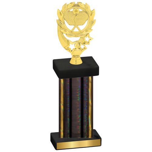 Single Black Glacier Pickleball Trophy