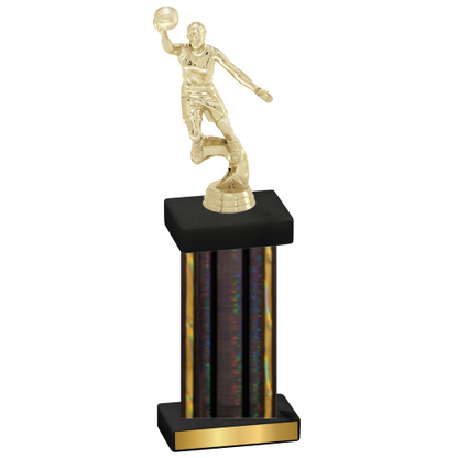 Single Black Glacier Basketball Trophy