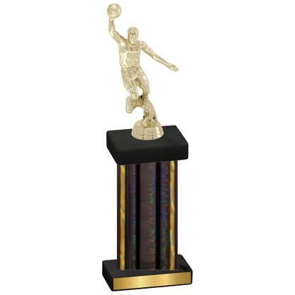 Single Black Glacier Basketball Trophy