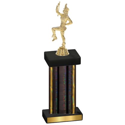 Single Black Glacier Majorette Trophy