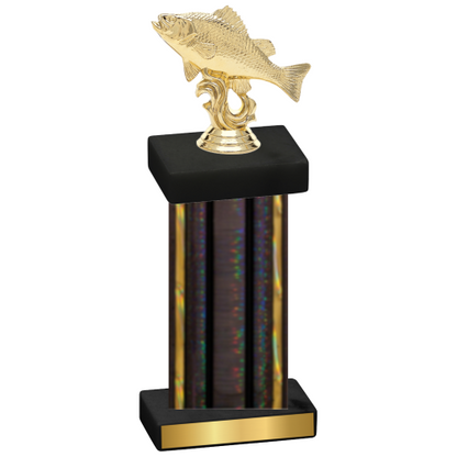 Single Black Glacier Fishing Trophy
