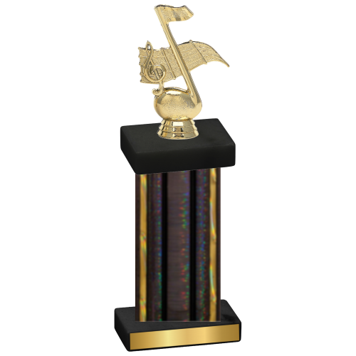 Single Black Glacier Music Trophy