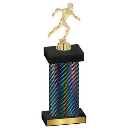 Single Black Carbon Fiber Running Trophy