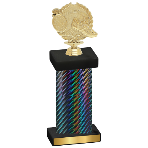 Single Black Carbon Fiber Running Trophy