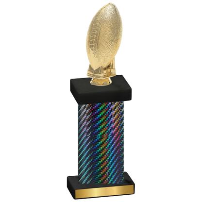 Single Black Carbon Fiber Football Trophy