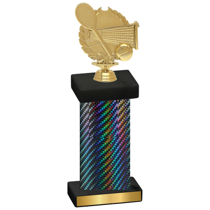 Single Black Carbon Fiber Tennis Trophy