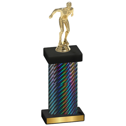 Single Black Carbon Fiber Swimming Trophy