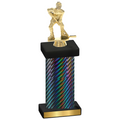 Single Black Carbon Fiber Hockey Trophy