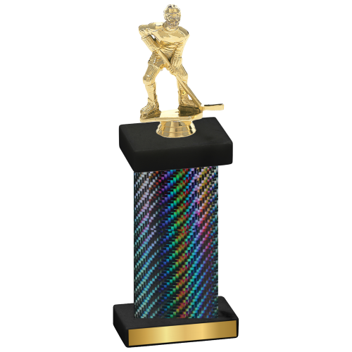 Single Black Carbon Fiber Hockey Trophy