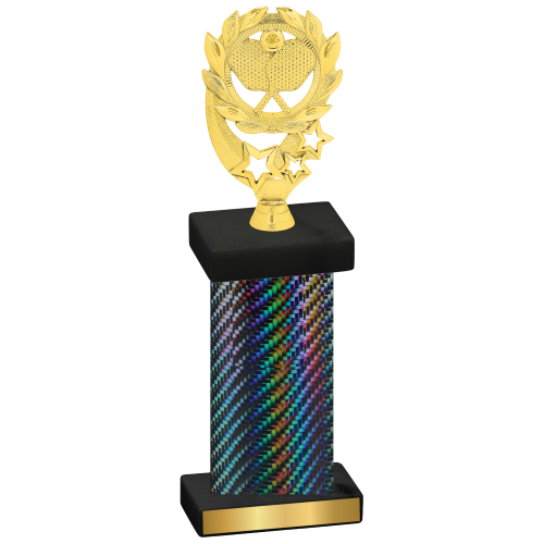 Single Black Carbon Fiber Pickleball Trophy