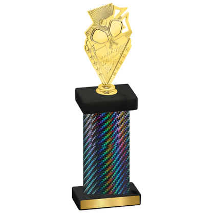 Single Black Carbon Fiber Pickleball Trophy