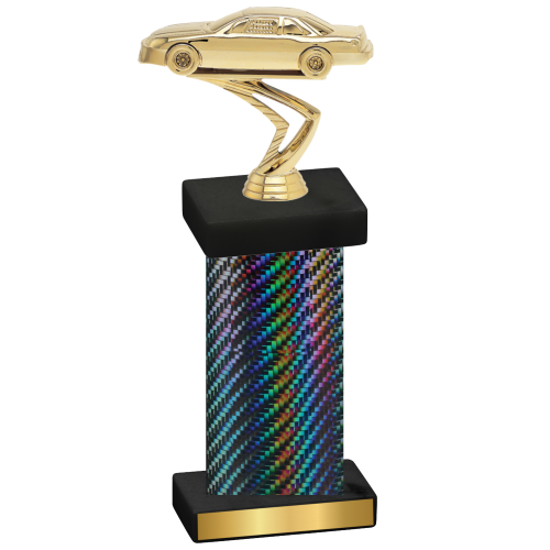 Single Black Carbon Fiber Cars Trophy