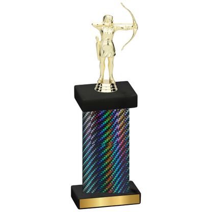 Single Black Carbon Fiber Archery Trophy