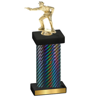 Single Black Carbon Fiber Shooter Trophy