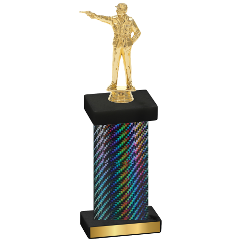 Single Black Carbon Fiber Shooter Trophy