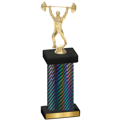 Single Black Carbon Fiber Weights Trophy