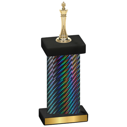 Single Black Carbon Fiber Chess Trophy