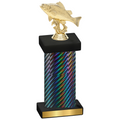 Single Black Carbon Fiber Fishing Trophy