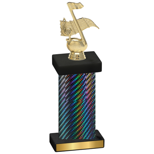 Single Black Carbon Fiber Music Trophy