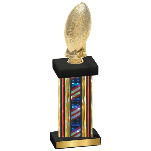 Single Flag USA Football Trophy