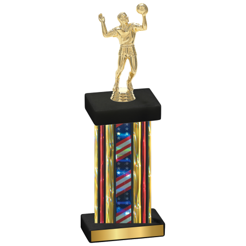 Single Flag USA Volleyball Trophy