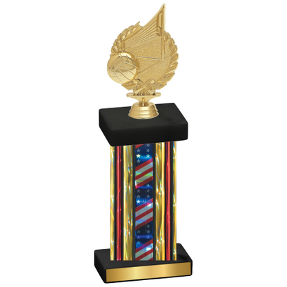 Single Flag USA Volleyball Trophy