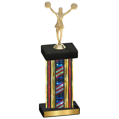 Single Flag USA Cheerleading Trophy