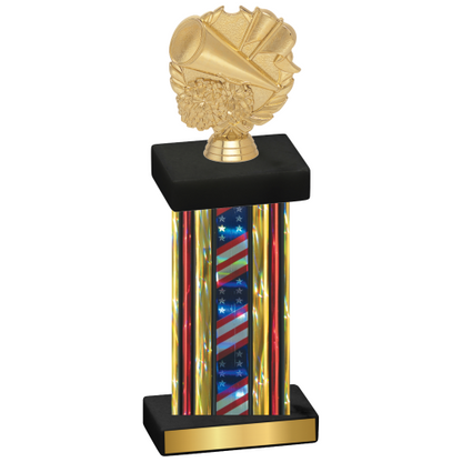 Single Flag USA Cheerleading Trophy