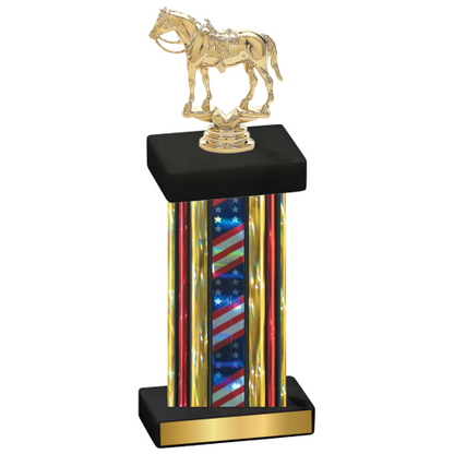 Single Flag USA Horses Trophy