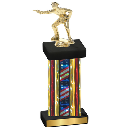 Single Flag USA Shooter Trophy