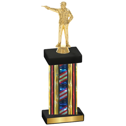 Single Flag USA Shooter Trophy