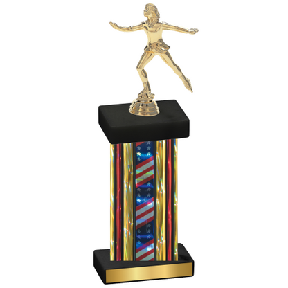 Single Flag USA Skater Trophy