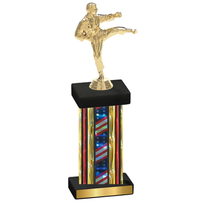 Single Flag USA Karate Trophy