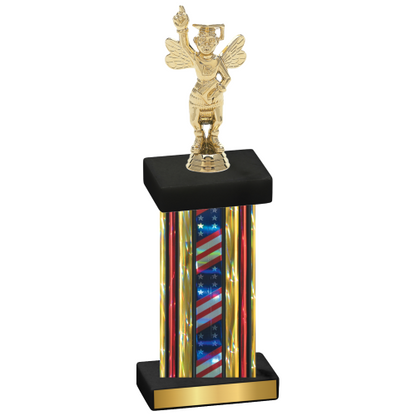 Single Flag USA Academics Trophy