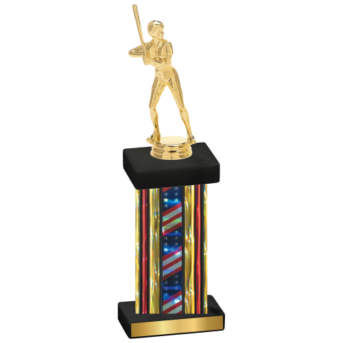 Single Flag USA Softball Trophy