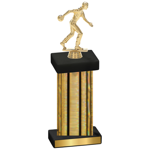 Single Gold Glacier Bowling Trophy