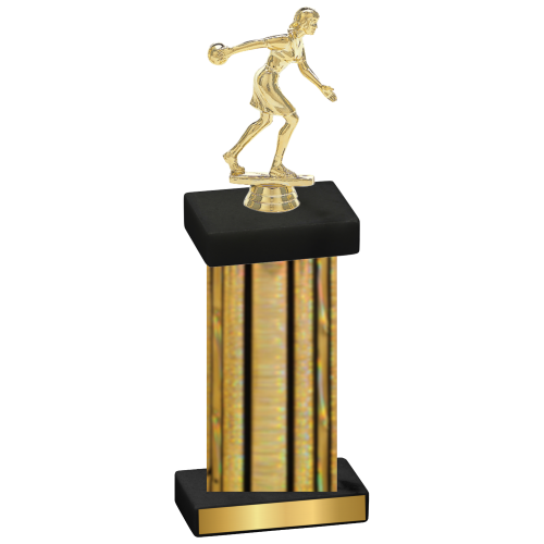 Single Gold Glacier Bowling Trophy