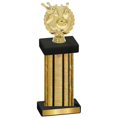 Single Gold Glacier Bowling Trophy