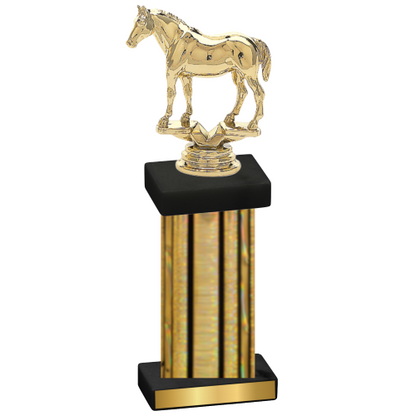 Single Gold Glacier Horses Trophy