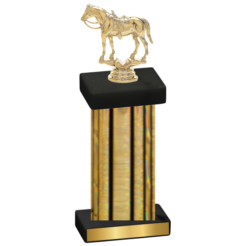 Single Gold Glacier Horses Trophy