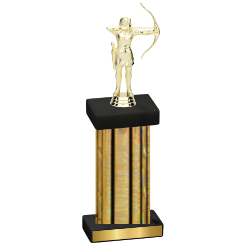 Single Gold Glacier Archery Trophy