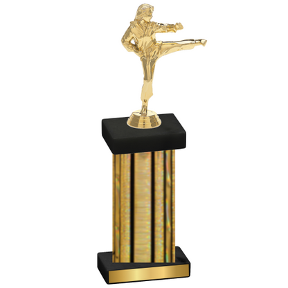 Single Gold Glacier Karate Trophy