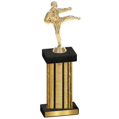 Single Gold Glacier Karate Trophy