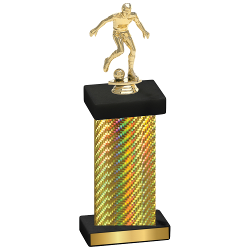 Single Gold Carbon Fiber Soccer Trophy