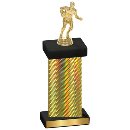 Single Gold Carbon Fiber Rugby Trophy