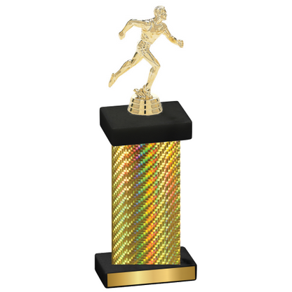 Single Gold Carbon Fiber Running Trophy